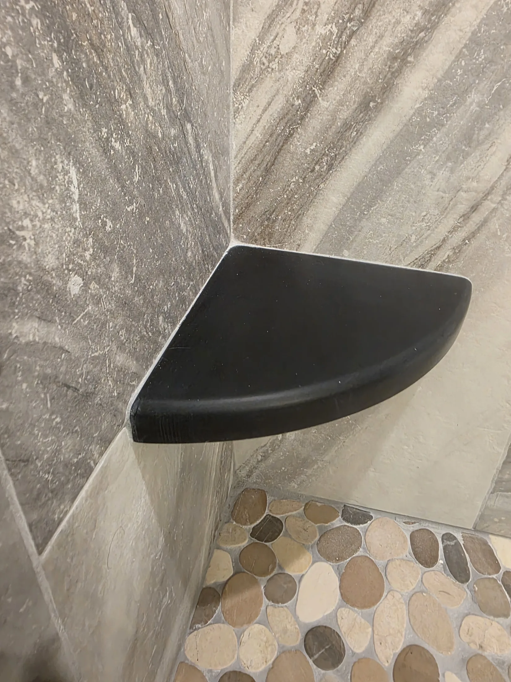 Riverstone & Tile Shower Remodel